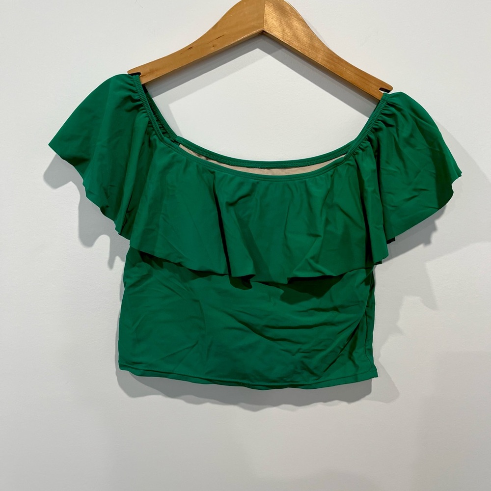Green Swim Top Kortni Jeane Medium